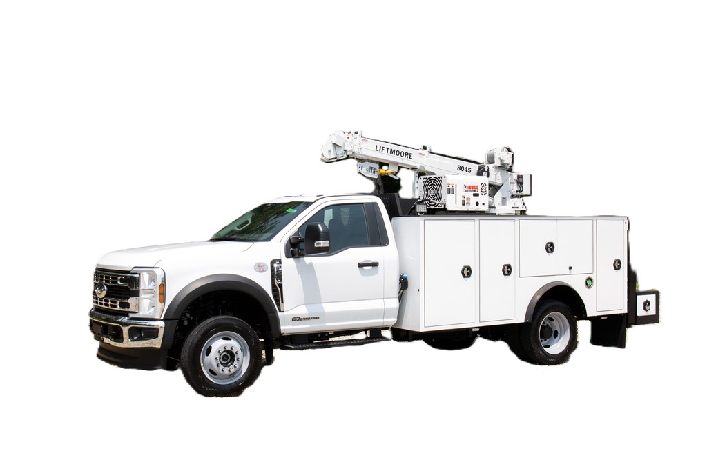 2024 FORD F-600 4X4 SERVICE TRUCK WITH WARNER 8K CRANE BODY