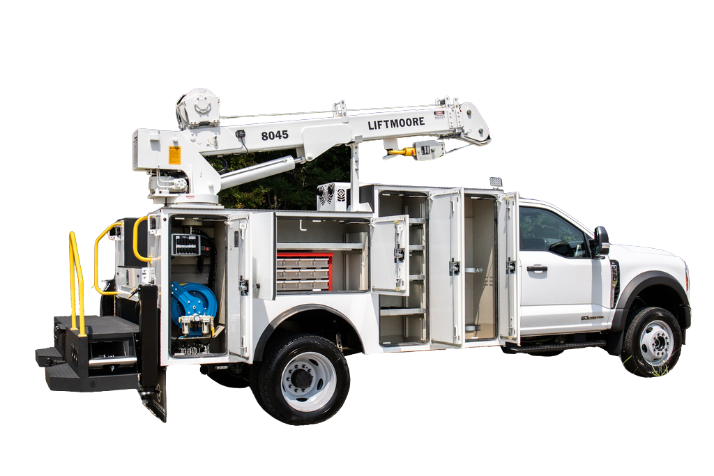 2024 FORD F-550 4X4 SERVICE TRUCK WITH WARNER 8K CRANE BODY